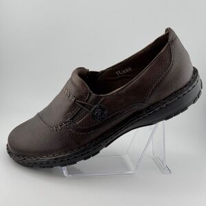 G.H Bass & Co Shoes Women's 8 M Bradshaw Loafers Brown Leather Round Casual